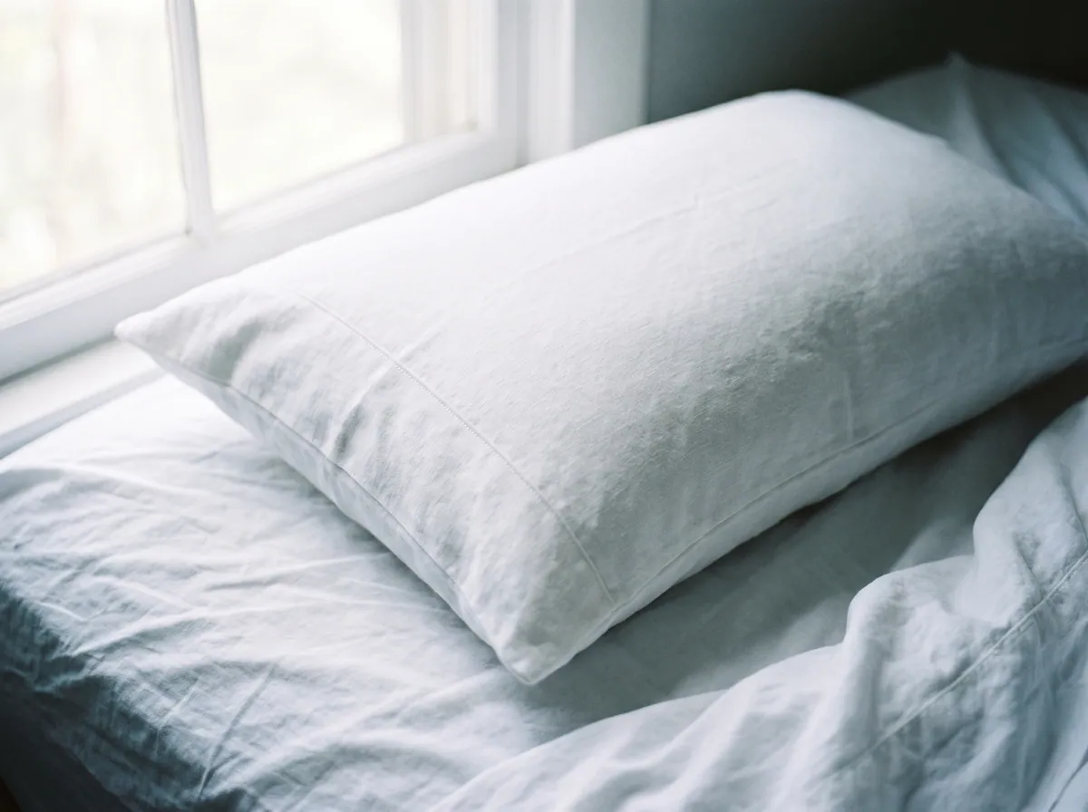 An Original Collection water pillow in a plain white shell