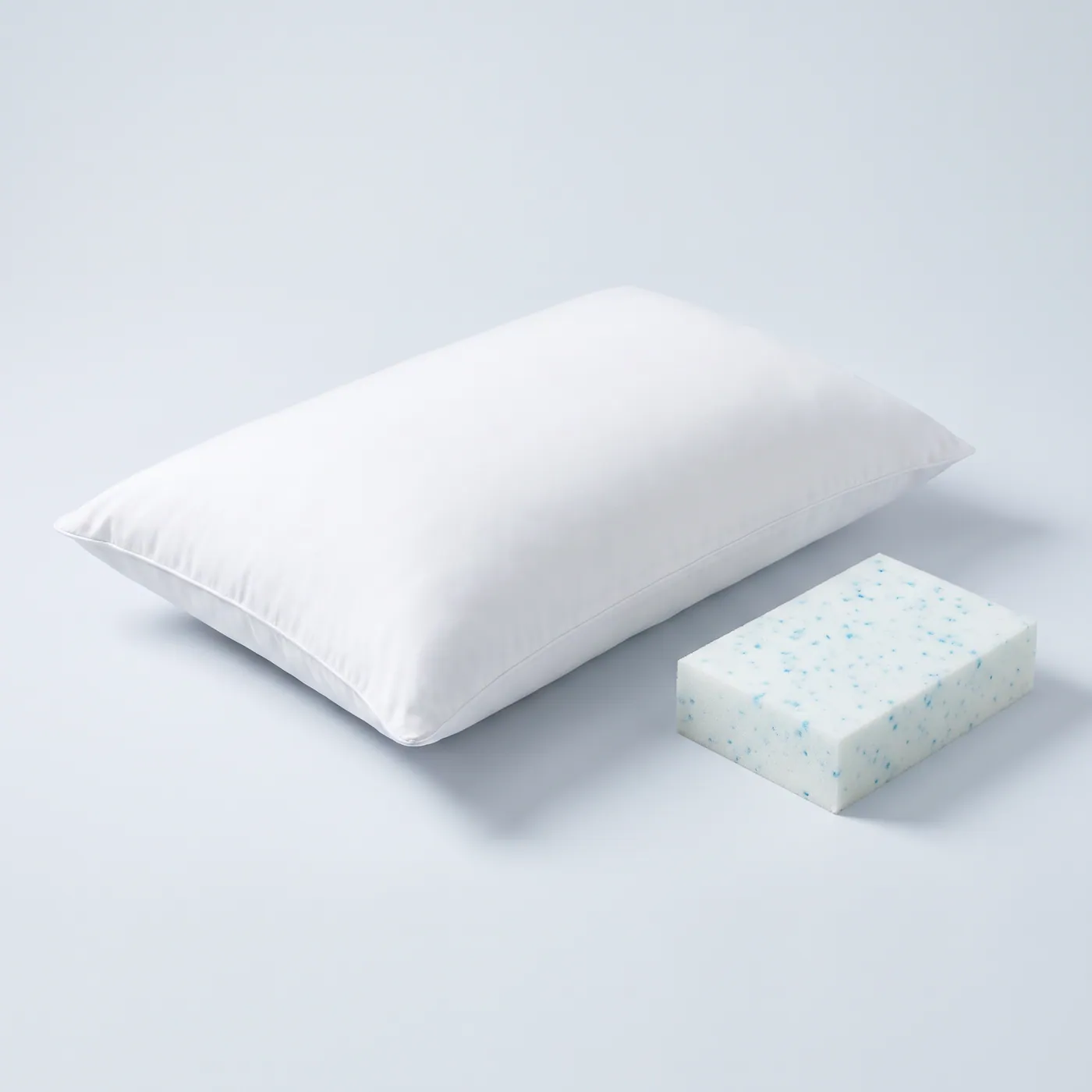 Original Cooling Gel Memory Foam Water Pillow on a light background