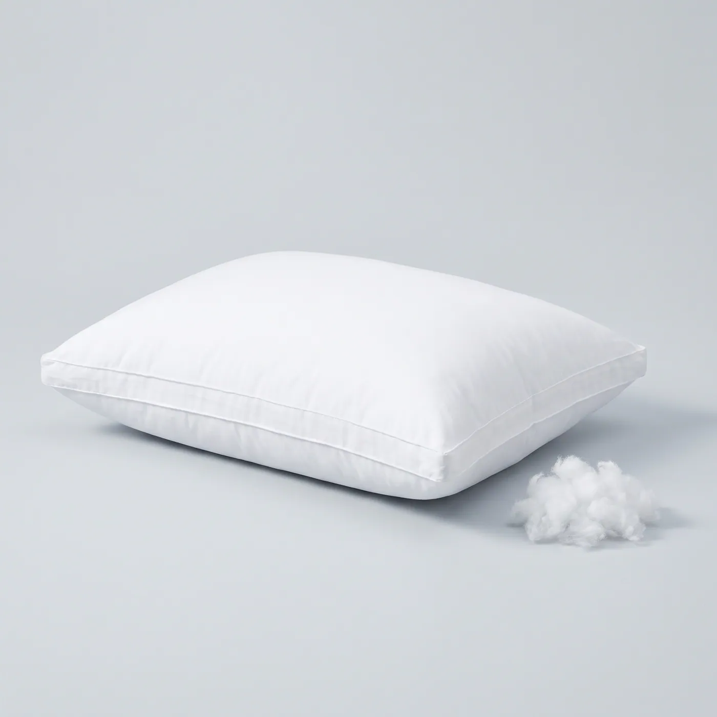 Original Down Alternative Water Pillow in a white cotton shell